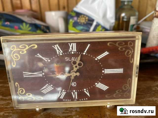 Часы настольные СССР Slava Новосибирск - изображение 1