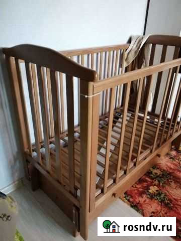Детская кроватка с продольным маятником Кострома - изображение 1