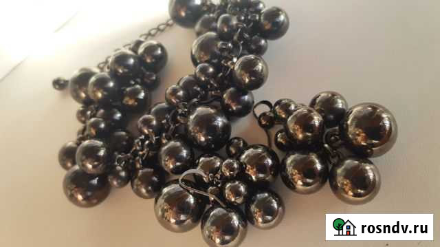 Бижутерия набор черный жемчуг Калининград - изображение 1