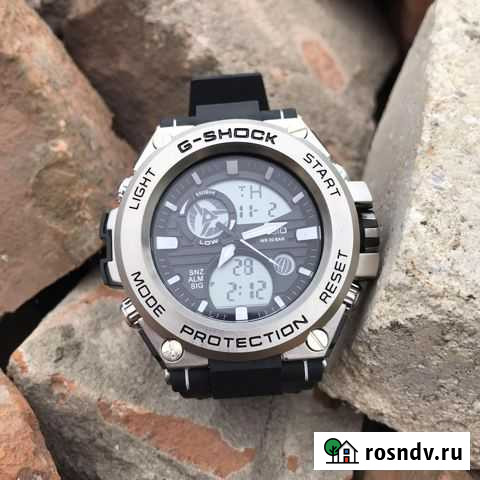 Часы Casio g shock Серебро + Доставка Красноярск - изображение 1