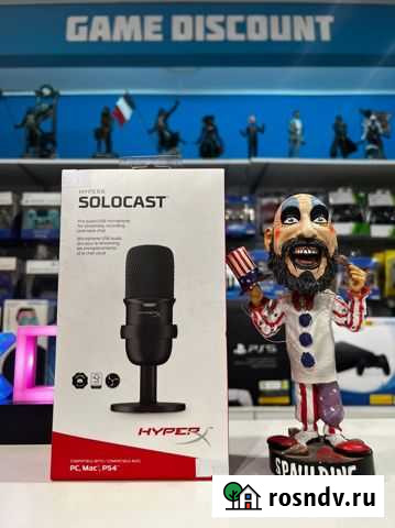 Новый Микрофон hyperx SoloCast + Power Bank Apple Челябинск - изображение 1