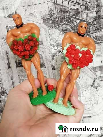 Сувенирное Мыло ручной работы. Мужчина с букетом Карталы - изображение 1