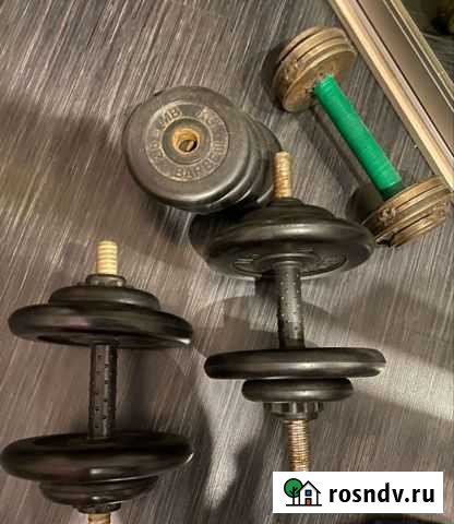 Гантели разборные обрезиненные Мончегорск - изображение 1