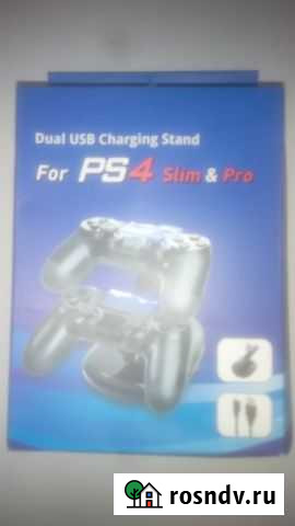 Зарядное устройство для 2х контроллеров PS4 Череповец - изображение 1