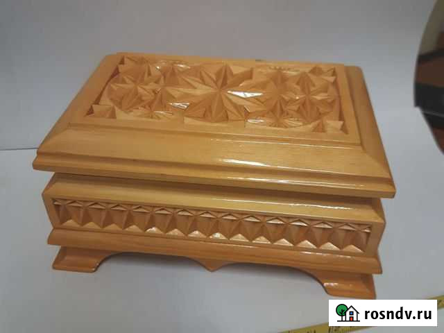 Шкатулка резная деревянная Ярославль - изображение 1