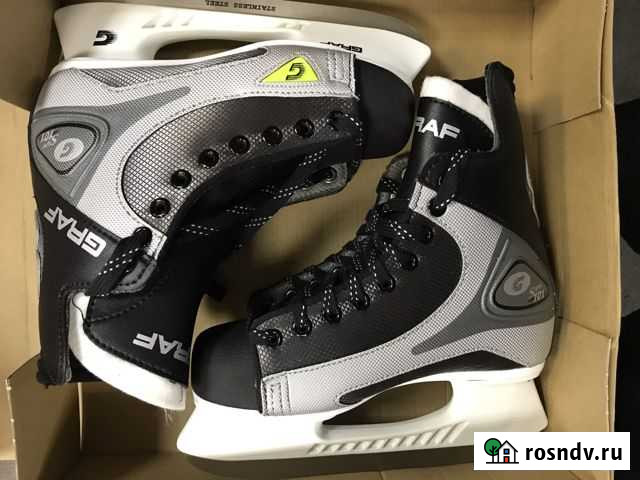 Коньки хоккейные Graf ращмер 37 Рязань - изображение 1