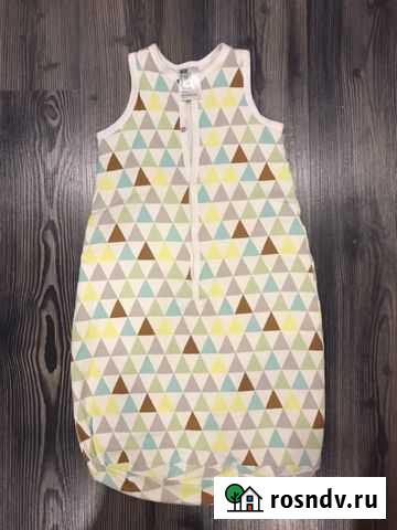 Утеплённый новый спальный конверт hm 62-68 Пермь - изображение 1