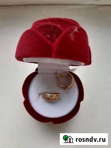 Золотые сережки 585 пробы Смоленск - изображение 1