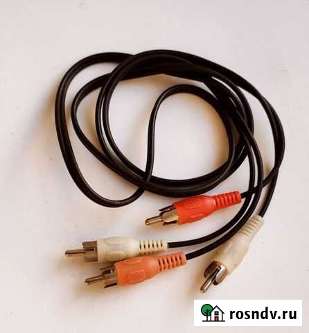 Кабель тюльпан-тюльпан 2RCA двойной аудио/видео Реутов - изображение 1