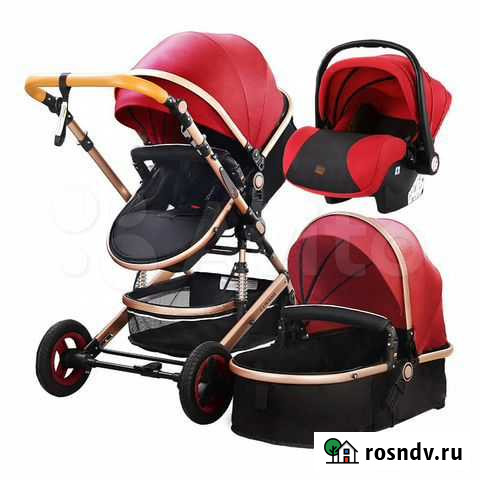 Коляска LuxMom 3 в 1 трансформер новый Калининград - изображение 1