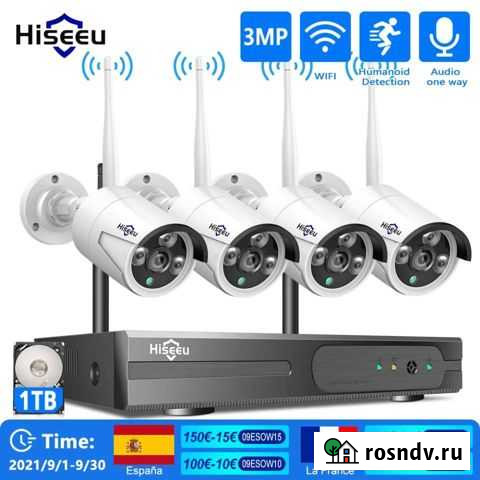 Видео наблюдения на 4 и более камеры Hiseeu NVR Wi Тольятти - изображение 1
