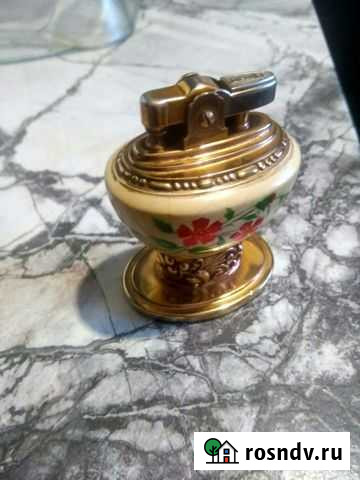 Зажигалка Roncon бензин настольная старинная Красноярск - изображение 1