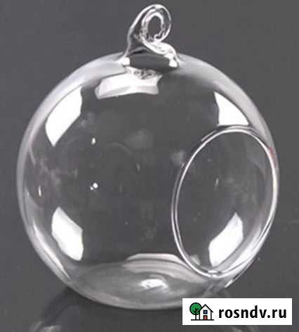 Подвесной стеклянный шар-подсвечник Оренбург - изображение 1