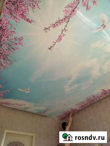 Натяжные потолки установка Хасавюрт - изображение 1