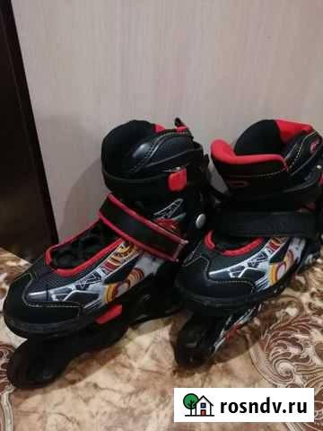 Роликовые коньки детские раздвижные Новосибирск - изображение 1