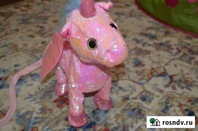 Единорог с пайетками интерактивный Димитровград - изображение 1