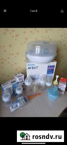 Стерилизатор Philips Avent + 6 бутылочек + дозатор Мурманск - изображение 1