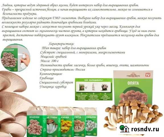 Набор для выращивания «Грибное место» Барнаул - изображение 1