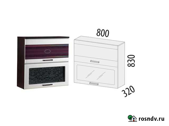 Верхний модуль на кухню откидной bloom механизм Тельмана - изображение 1