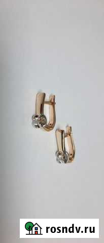 Серьги Золото 585 Микс 3,29г Челябинск - изображение 1