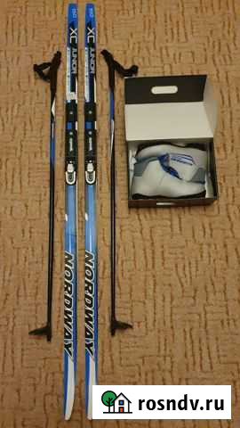 Лыжи беговые с ботинками Nordway 150 см Белгород - изображение 1