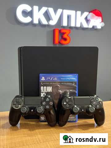 Sony PS 4 Slim 500GB + 2 геймпада Саранск - изображение 1