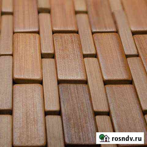 Коврик из бамбука натурального дерева 90х60смх6мм Пермь
