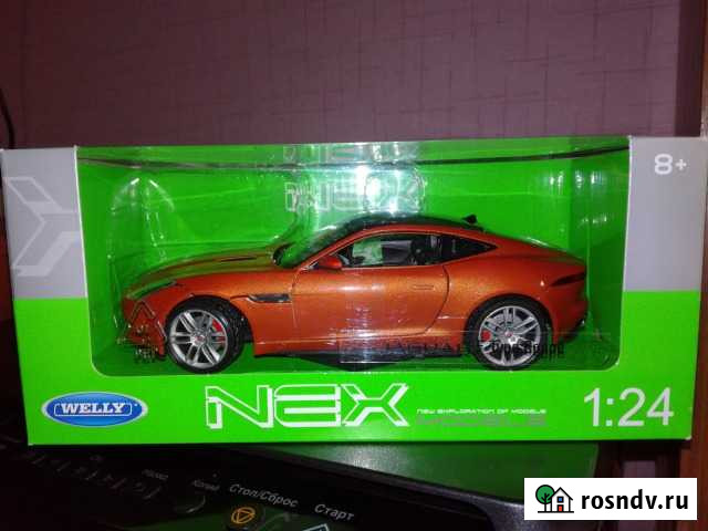 Модель Jaguar F-Type масштаб 1:24 Welly 2015г Сурок - изображение 1