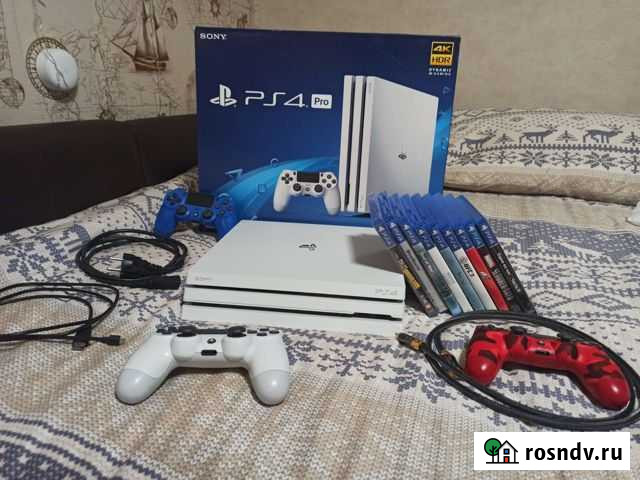 Sony Playstation 4 Pro Белая (Glacier White) /9.00 Орехово-Зуево - изображение 1