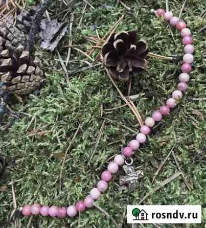 Браслет из натурального камня родонит Челябинск