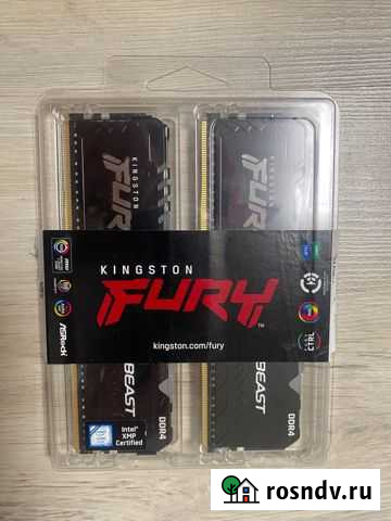 Ddr4 2x16 3600 kingston fury beast RGB Волхов - изображение 1