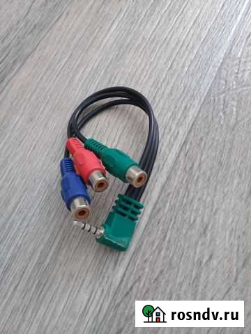 Композитный кабель переходник Jack 3.5 - 3RCA мама Ульяновск - изображение 1