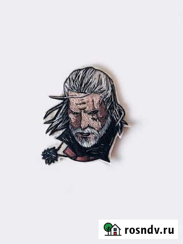 Брошь Ведьмак.Ручная вышивка. На заказ Самара - изображение 1