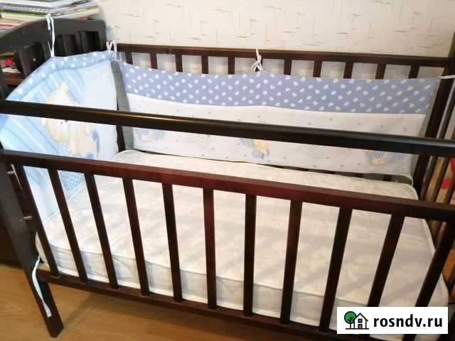 Кроватка детская Агат Золушка + матрас Афалина Москва - изображение 1