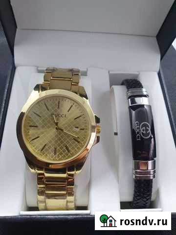 Мужской набор часы и браслет Ставрополь - изображение 1