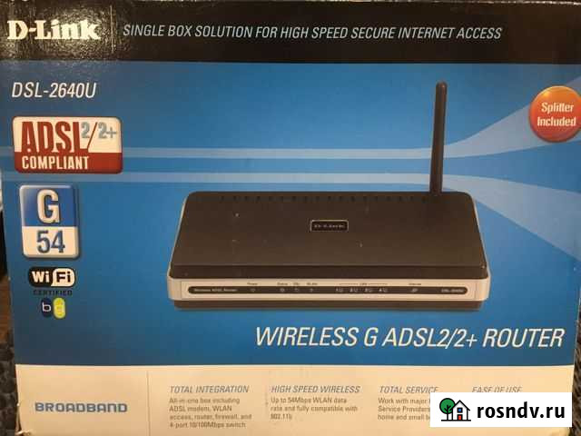 DSL-2640U wifi роутер Сургут - изображение 1