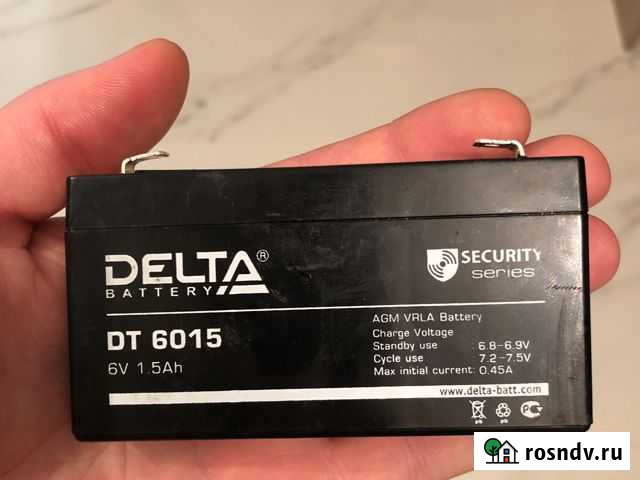 Аккумуляторная батарея 6v 1.5ah Королев - изображение 1