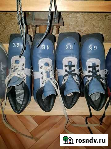 Ботинки лыжные (кожа) 41,42,43,45,40,39,36,37 Рузаевка - изображение 1