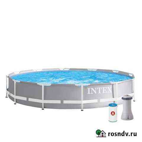 Каркасный бассейн intex 366x76см +фильтр (новый) Тула