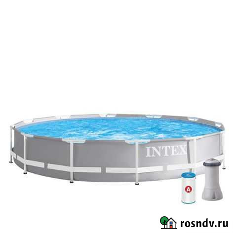 Каркасный бассейн intex 366x76см +фильтр (новый) Тула - изображение 1