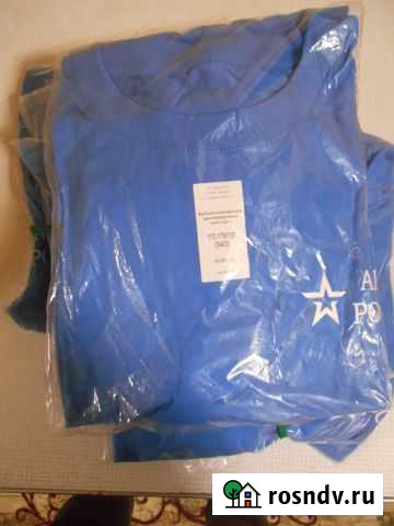 Футболка офисная вкс синяя Симферополь - изображение 1