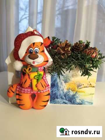 Новогодние поделки игрушка символ года тигр Липецк - изображение 1