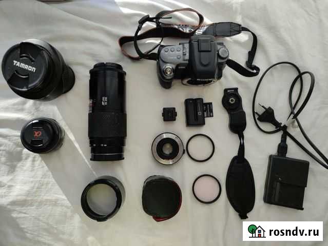 Зеркальный фотоаппарат Sony a550 + объективы Курск - изображение 1