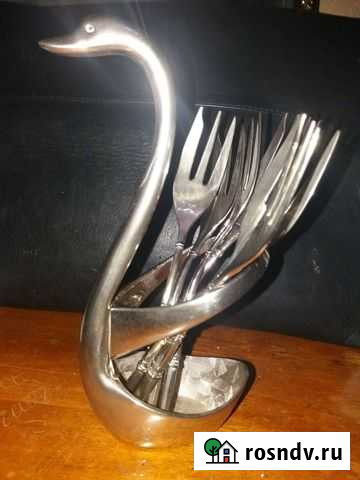 Подарочный набор вилок с подставкой -Лебедь Махачкала - изображение 1