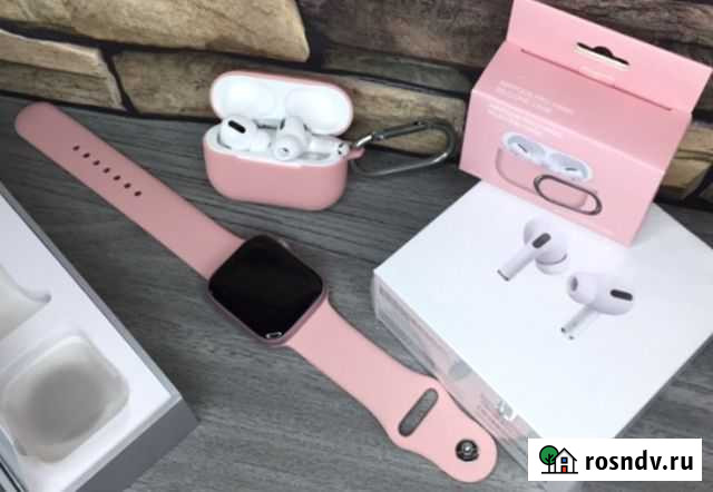 Комплект watch+airpods pro rose gold Муром - изображение 1