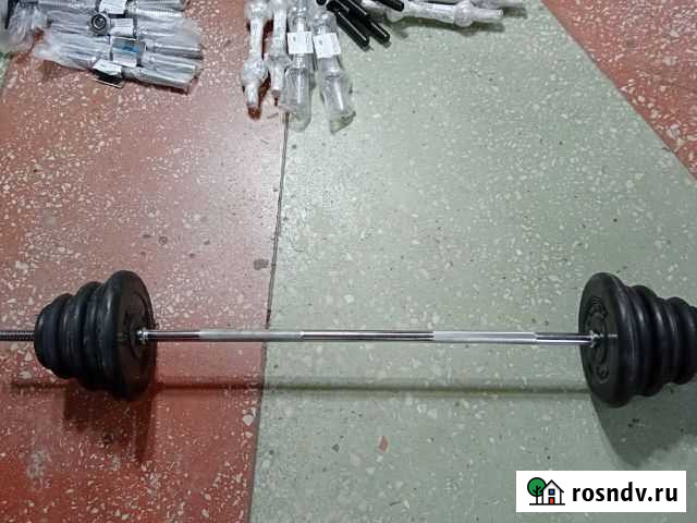 Штанга набор 48,61кг (вес грифа 6,11кг ) Пенза - изображение 1