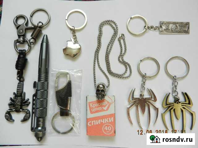 Паук металлический декоративный и брелки к ключам Сердобск - изображение 1