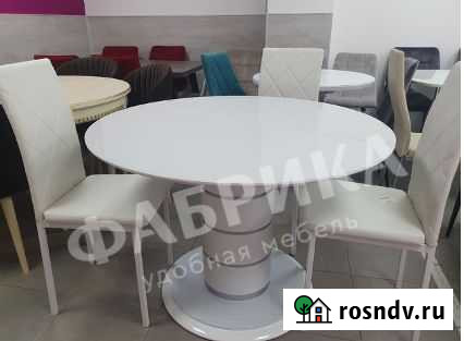 Стол круглый модный 110(150) роял Сочи - изображение 1