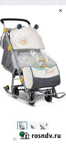 Детские санки коляска бу в отличном состоянии Кострома - изображение 1