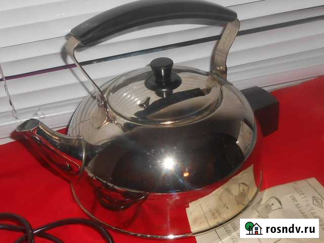 Латунный эл.чайник,новый в коробке СССР Киселевск - изображение 1